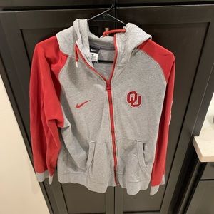 OU Nike zip up hoodie, XL